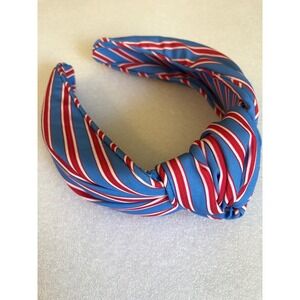 Piper K Red White Blue Striped Knot Headband Nautical Preppy Hair old money NWOT